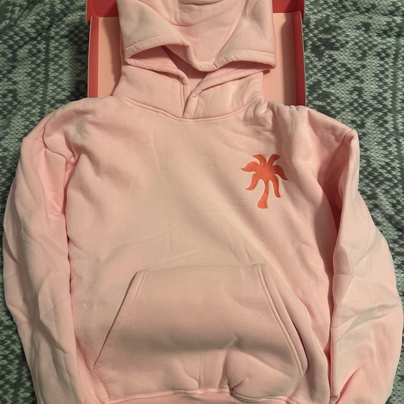 Pink Palm Puff hoodie - Picture 5 of 7
